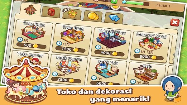 download happy mall story mod apk