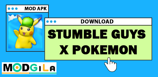 Thumbnail Stumble Guys x Pokemon
